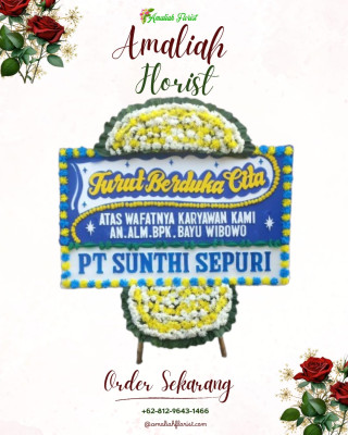 Papan Bunga Duka di Geya