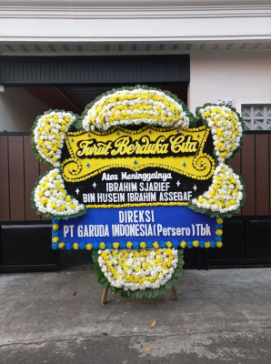 Papan Bunga Duka di Geya
